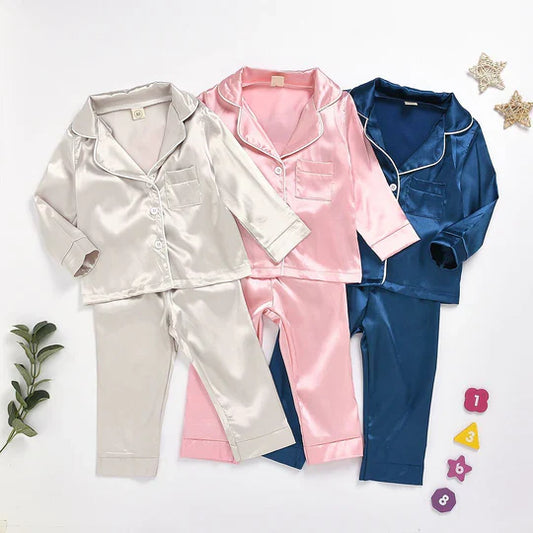 3 NIGHT SUITS COMBO FOR BOYS AND GIRLS (BLUE+ROSE PINK+GREY)
